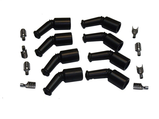 Proflow Spark Plug Boot and Terminal Kit, Black 135deg, Chev For Holden, LS, Kit