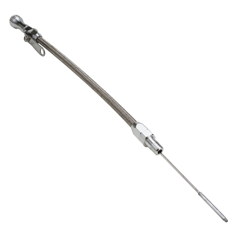 Proflow Engine Oil Dipstick Universal, Steel, Chrome Handle, 1/4 in. NPT Fitting