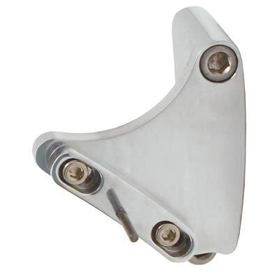 Proflow Timing Pointer, Aluminum, Polished, Adjustable, Chev, Small Block, 6 in., 7 in. Dampers, Each