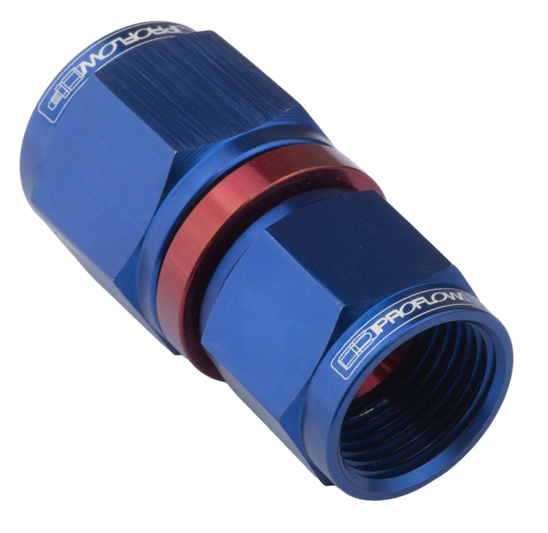 Proflow Female Flare Union Swivel Hose End Straight -08AN To -10AN, Blue