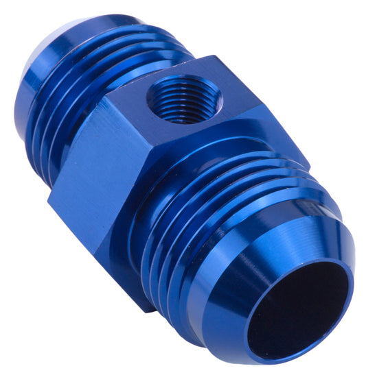 Proflow Straight Male Adaptor - Male Adaptor -03AN 1/8in. NPT Gauge Port Hose End, Blue