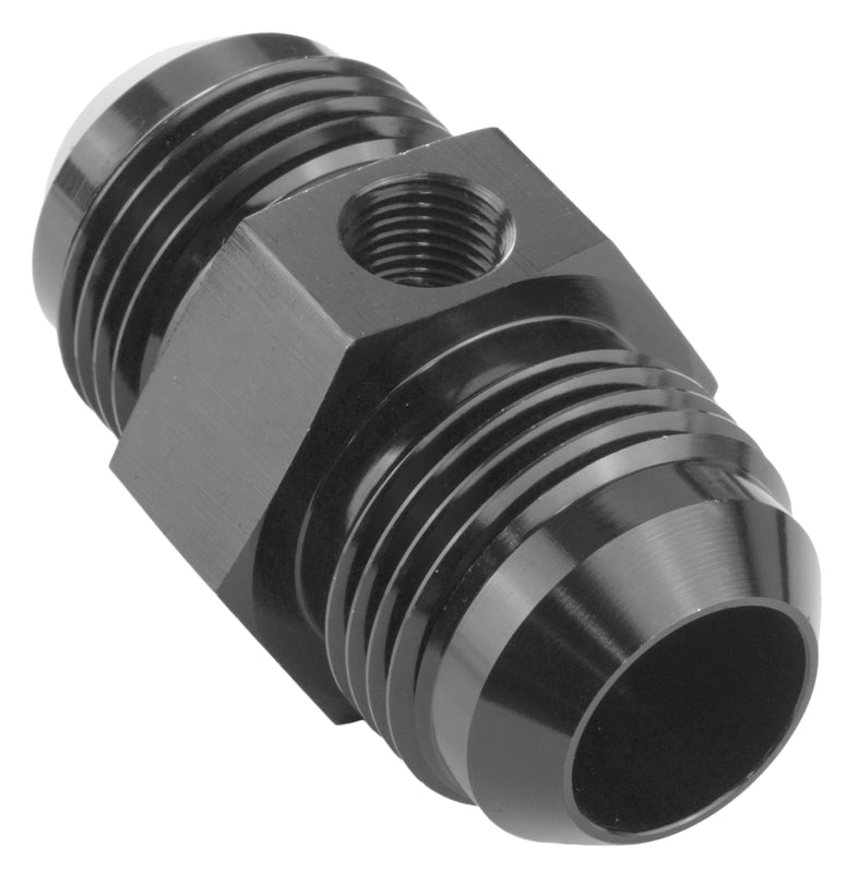 Proflow Straight Male Adaptor - Male Adaptor -03AN 1/8in. NPT Gauge Port Hose End, Black