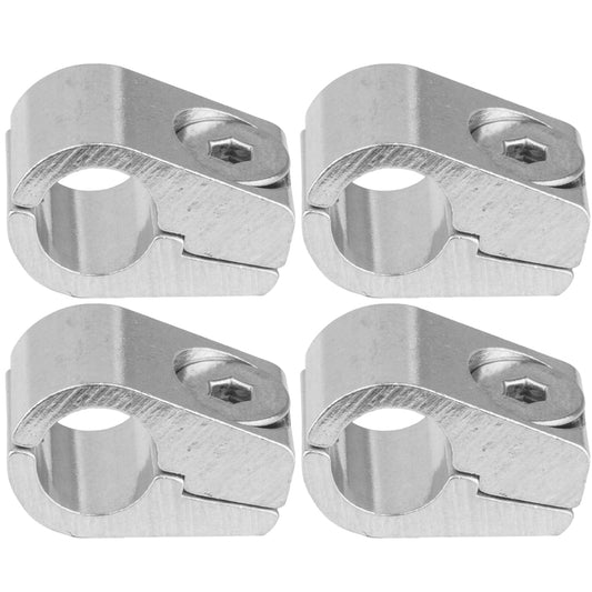 Proflow Aluminium 3/16in. Single Hose Line Clamp, 4 Pack