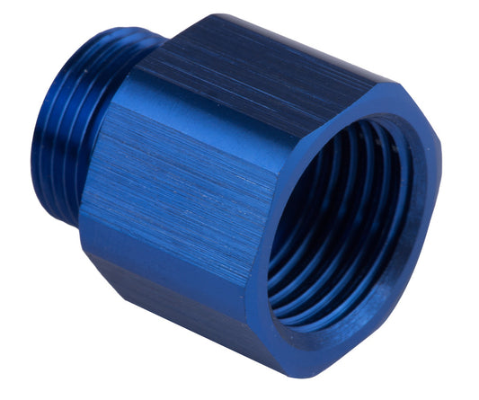 Proflow Carburettor Inlet Hose Fuel Adaptor, Holley, Quick Fuel, 5/8in. x 18 Inverted To 9/16 x 24, Blue