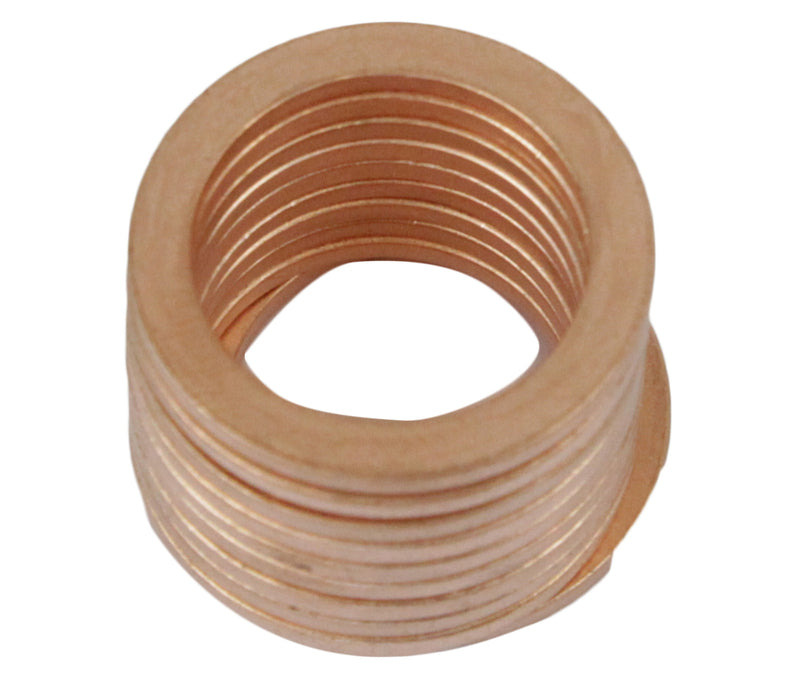 Proflow Copper Washer 18mm, 10 Pack