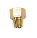 Proflow Brass Union, 1/8npt to 1/2unf Inverted Flare Fitting, Suits Most 5/16 Hard Line, Fuel Lines, Transmission Cooler Pipes, Each