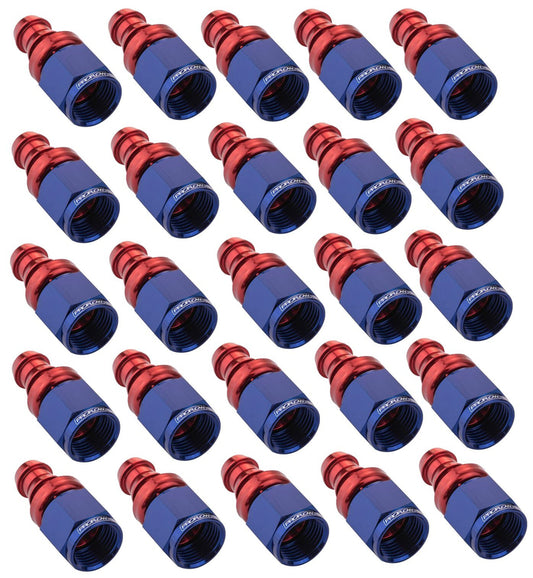 Proflow Bulk Pack Straight Push On Hose End -08AN, 25pc