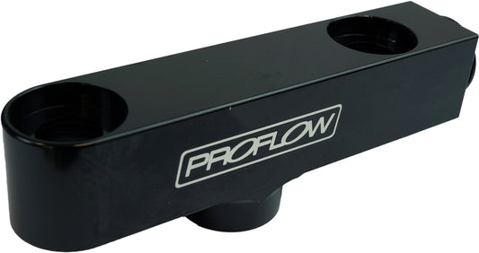 Proflow Dual Bosch Fuel Pump Fuel Log 76mm Centre Distance M12x1.5 Thread, Black