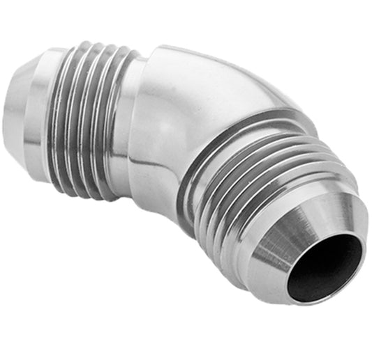 Proflow 45 Degree Union Flare Adaptor Fitting -12AN, Polished