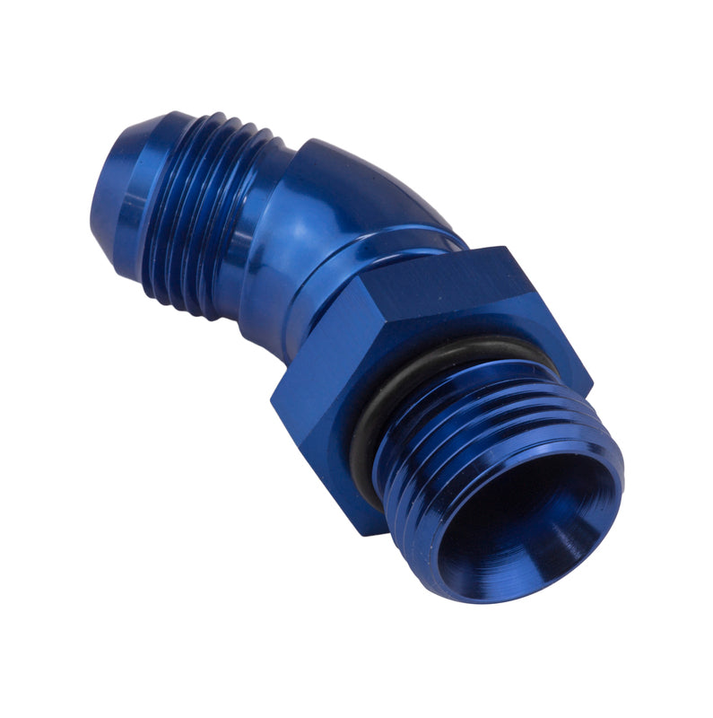 Proflow 45 Degree Male Fitting Orb Hose End To -10AN, Blue