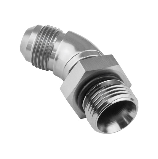 Proflow 45 Degree Male Fitting Orb Hose End To -10AN, Polished