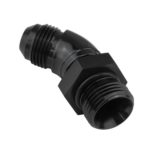 Proflow 45 Degree Male Fitting Orb Hose End To -12AN, Black