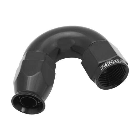 Proflow 150 Degree Fitting Hose End AN6 Suit PTFE Hose, Black