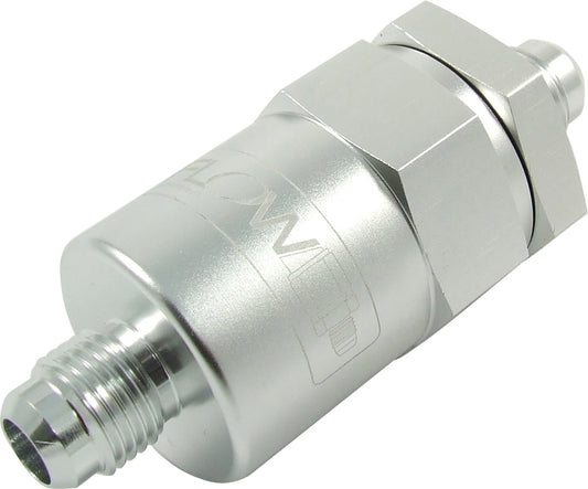 Proflow Billet Inline Aluminium Fuel Filter -06AN Silver 30 Micron