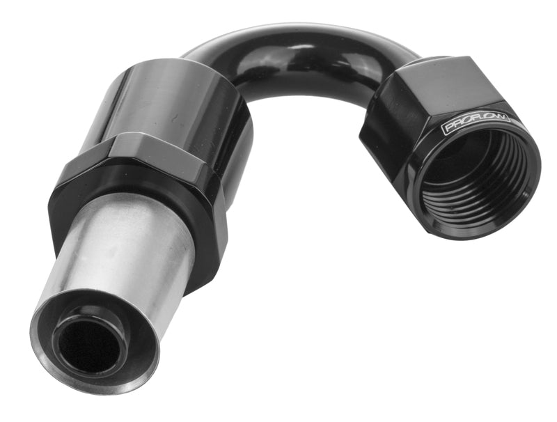 Proflow Crimp Hose End 150 Degree -10AN, Black