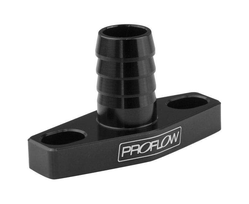 Proflow Adapter, Turbo Oil Drain, 38-44mm Gt Aluminium Adaptor 5/8in. Barb Black