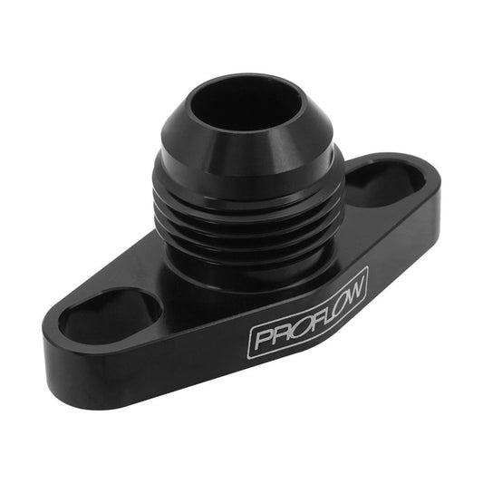 Proflow Adapter, Turbo Oil Drain, 38-44mm GT Aluminium Adaptor -10AN Male, Black