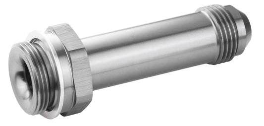 Proflow Fitting Inlet Fuel Adaptor Male Holley Fuel Bowl 7/8 x 20 To -08AN Male 3in., Silver