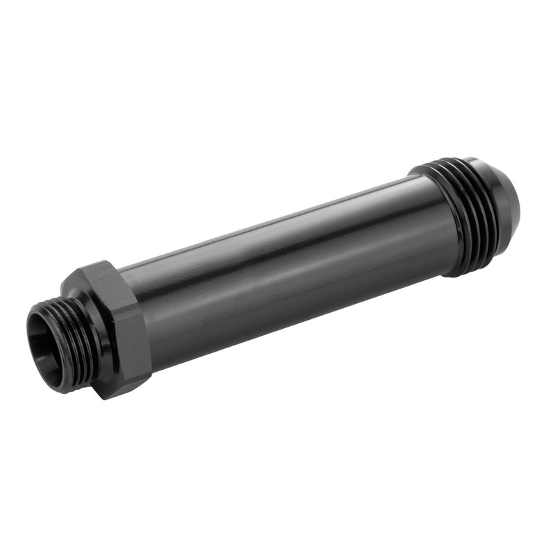 Proflow Fitting Inlet Fuel Adaptor Male Feed Demon 9/16 x 24 To -08AN Male 2in., Black