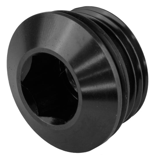 Proflow AN Port Plug, Low Profile Allen Key -04AN, Black