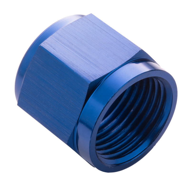 Proflow Aluminium Tube Nut AN For 1/4in. Tube, Blue