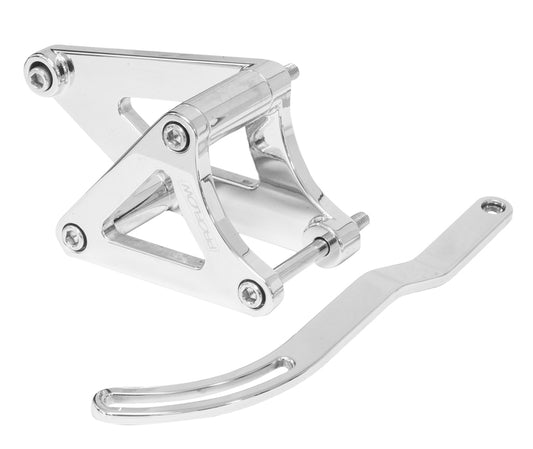 Proflow Alternator Bracket Kit, Billet, For Holden V8 Torana, Drivers Side Mid Mount, Polished