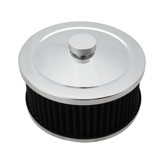 Proflow Air Filter Assembly Round 6in. x 3in., Chrome