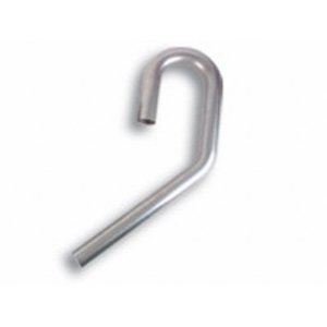 Proflow Exhaust Tubing, U-J Mandrel Bend, 2.50 in. Diameter, 45/180 Degrees, Aluminium 5.0 in. Bend Radius