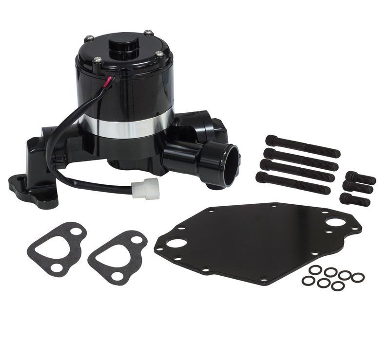 Proflow Water Pump, Electric, Aluminium, Black, 132 LPM/35 GPM at 12 Volts, SB For Ford 302-351C, Each