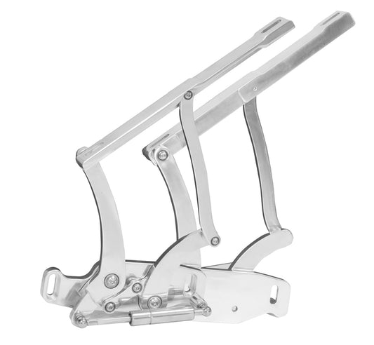 Proflow Bonnet Hinge Kit, Billet Aluminium Chev Camaro 67-69, Polished
