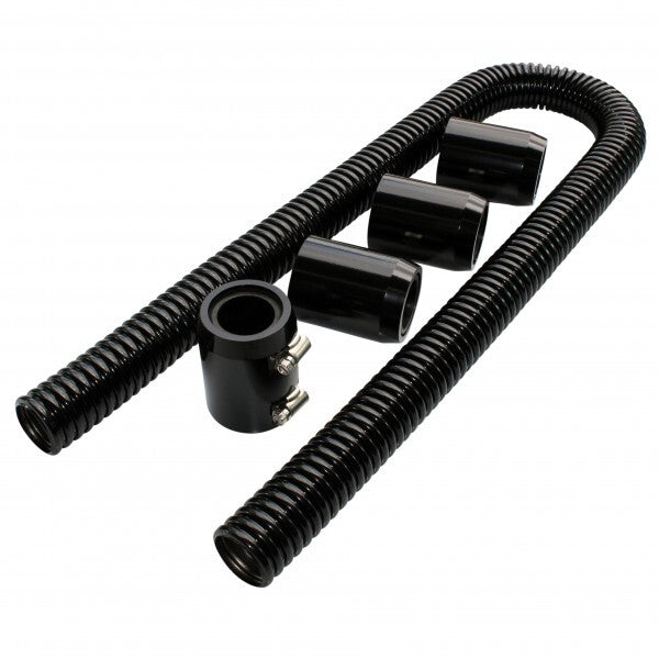 Proflow Radiator Hose Flexible, Stainless Steel Black Kit, .48in. Length