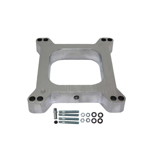 Proflow Aluminium Spacer, 1 inch. Open with Vacuum Port, Holley 4150 Carburettor Spacer, Each