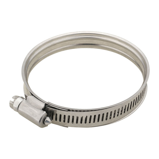 Proflow Dual Bead Hose Clamp, 85-105mm (3.40''-4.10'') Range, Stainless Steel, Each