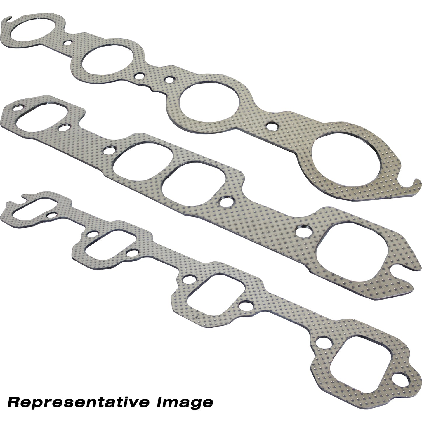 Proflow Exhaust Gaskets, Header, Fibre Laminated, Large Port, For Chevrolet, Big Block, Pair