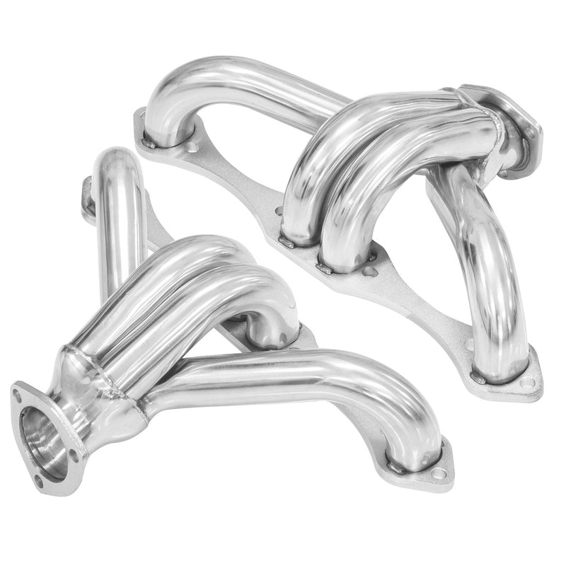 Proflow Exhaust Headers, 1-5/8'' Tight-Fit Block Huggers SB Chev, Stainless Steel, Set