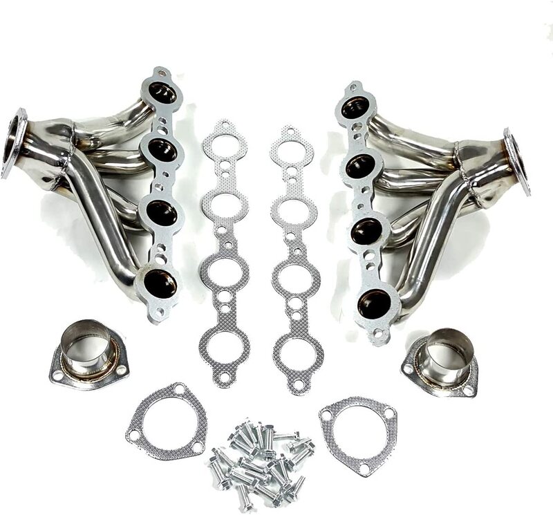 Proflow LS Exhaust Headers, Tight-Fit 1-5/8'' Block Huggers, Chevrolet Holden LS1 LS2 Centre Outlet, Stainless Steel, Set