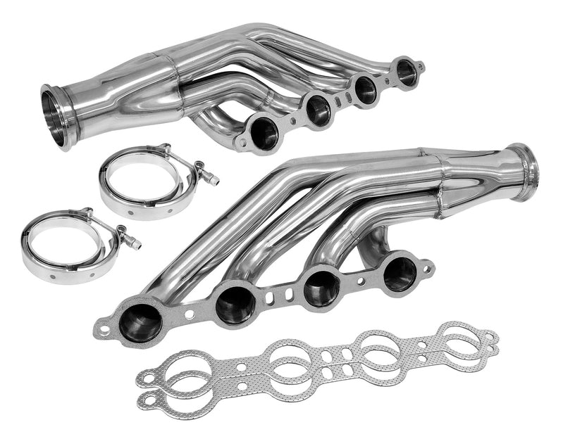 Proflow Exhaust Headers Stainless Steel, Turbo V-Band , LS1 LS2, Engine Swap, Chev Holden, 1 7/8in. Primary, Turbo V Band Flange, Set