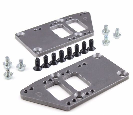 Proflow Engine Mounts Aluminium, Motor Mount Plate, Bolt-In, LS Conversion, Adjustable, Raw Finish, Pair