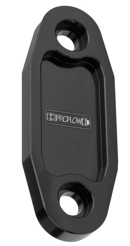 Proflow Fuel Pump Block-Off Plate, Aluminium, Black Anodised, For Ford 302-351C, Each