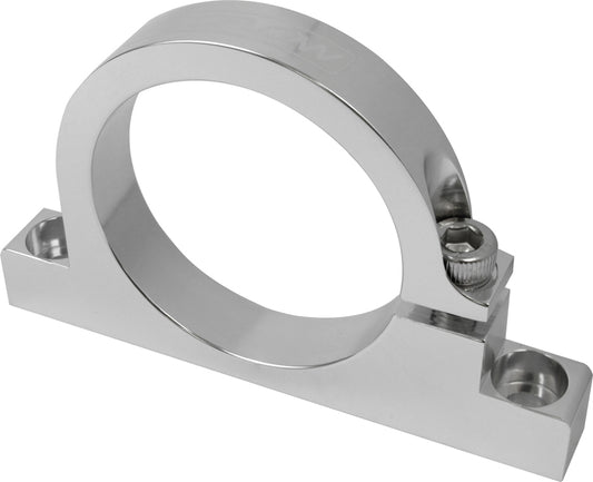 Proflow Fuel Filter Brackets Single 50mm hole, Aluminium, Silver Anodised