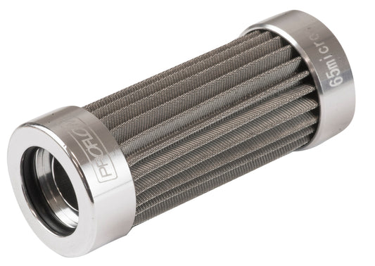 Proflow Fuel Filter Element, Billet Filters 301, Stainless Steel Mesh 10 microns, Each