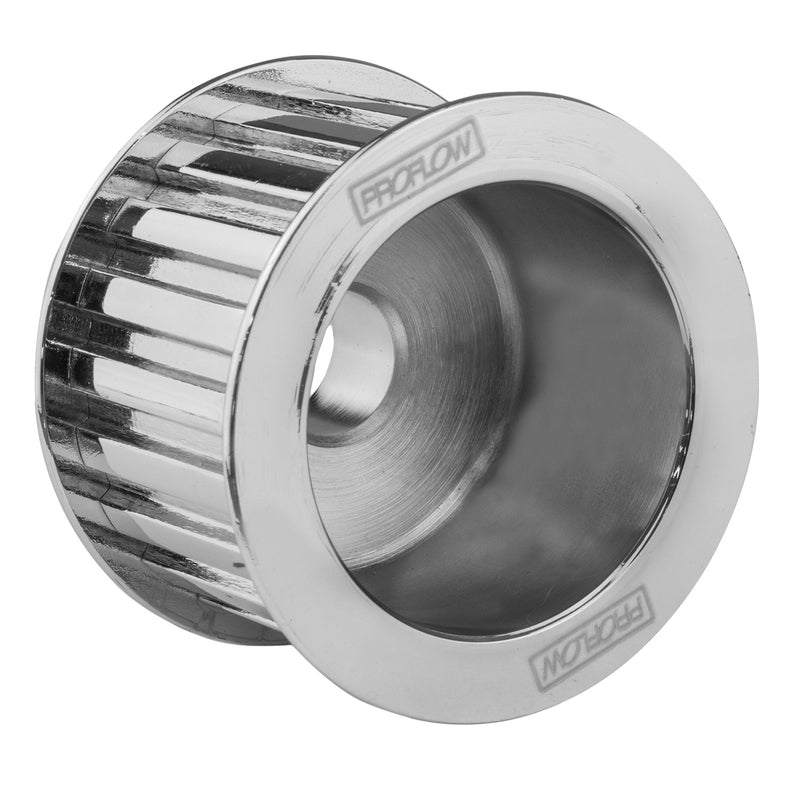 Proflow Alternator Pulley, Gilmer, 17mm bore, Bolt-On, Steel, Chrome