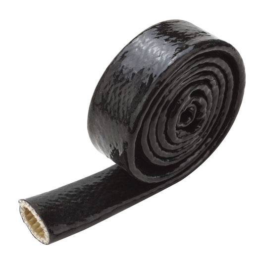 Proflow Heat Protection, Heat Sleeve, Silicone, 480 Degrees Celsius, Slip-on, Black 4 ft Length, 8mm ID
