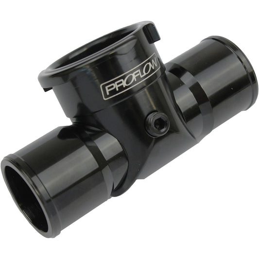 Proflow Radiator Hose Filler, Inline, Billet Black, 1.5 in./1.5 in.