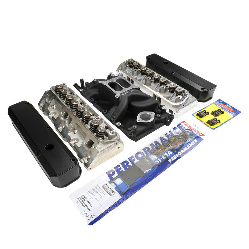 Proflow Cylinder Head AirMax 180 & Intake Kit,  Manifold, AirMax Aluminium, Black, Square Bore, SB For Chrysler
