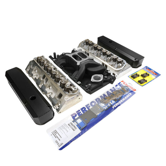 Proflow Cylinder Head AirMax 180 & Intake Kit,  Manifold, AirMax Aluminium, Black, Square Bore, SB For Chrysler