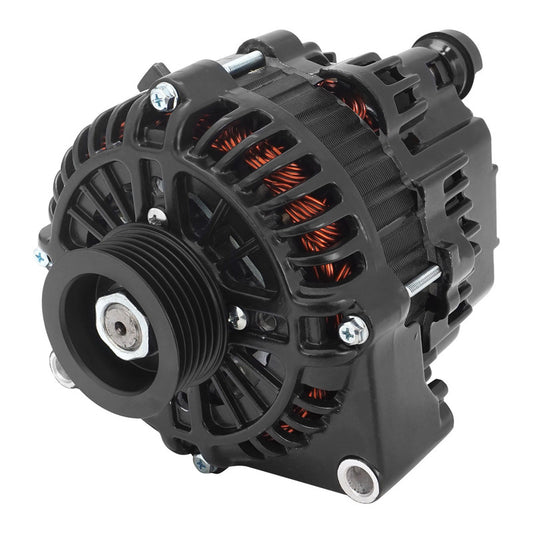 Proflow Alternator Power Spark, 140 Amp, For Holden Commodore LS VT, VX, VY, Internal Regulator, Black  Serpentine Pulley, Each