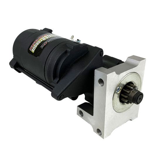 Proflow Starter Motor Power Torque Infini Clock Black Wrinkle, Staggered SB & BB For Chevrolet V8 1.4kW 153/168T