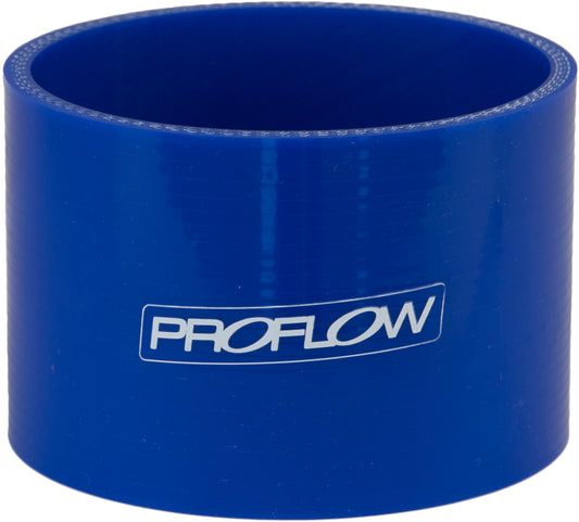 Proflow Hose Tubing Air intake, Silicone, Straight, 1.50in. Straight 3in. Length, Blue