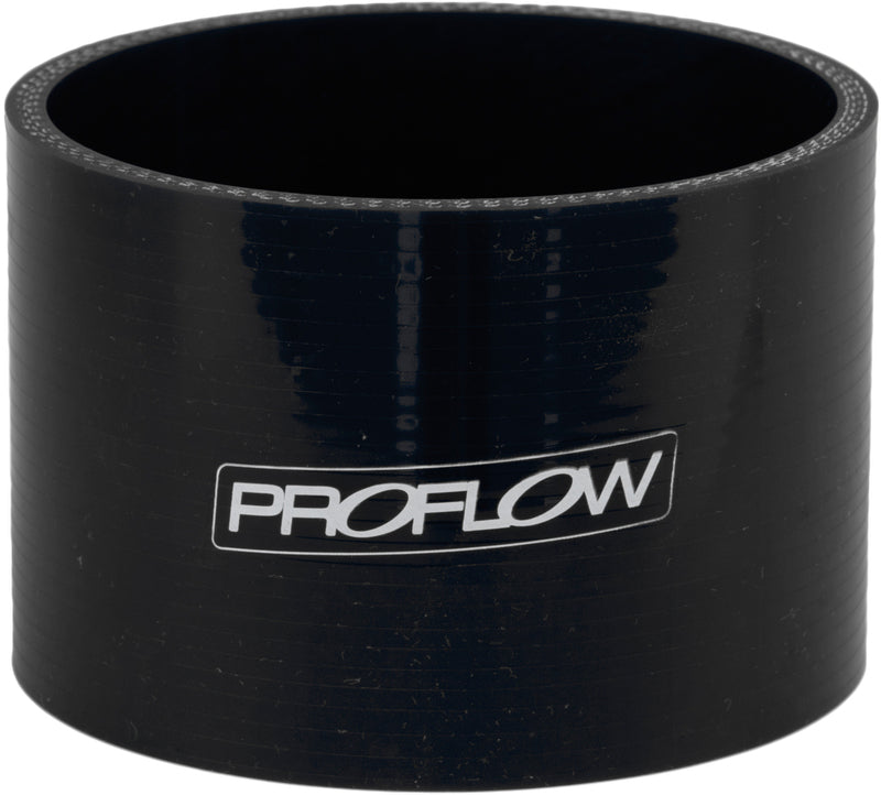 Proflow Hose Tubing Air intake, Silicone, Straight, 6.00in. Straight 3in. Length, Black